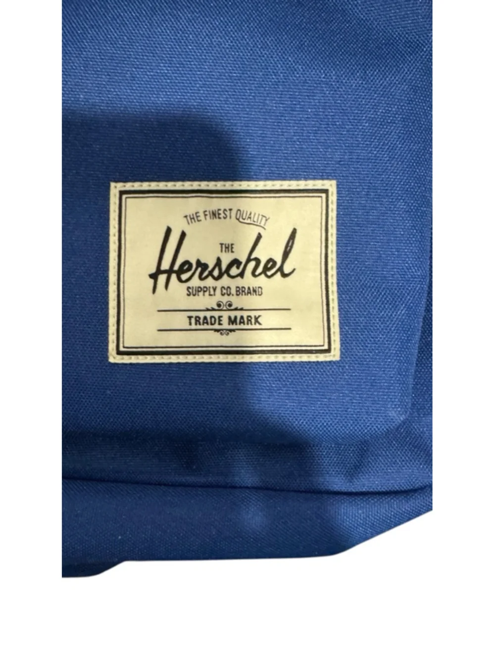 Men's Herschel Blue Backpack One Size with Tan Straps